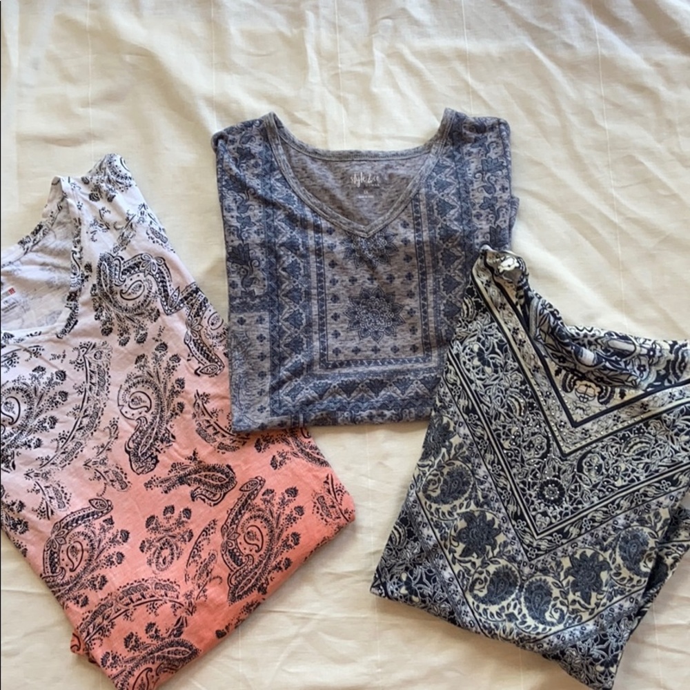 (Women’s 1X) Style & Co Tshirt Bundle